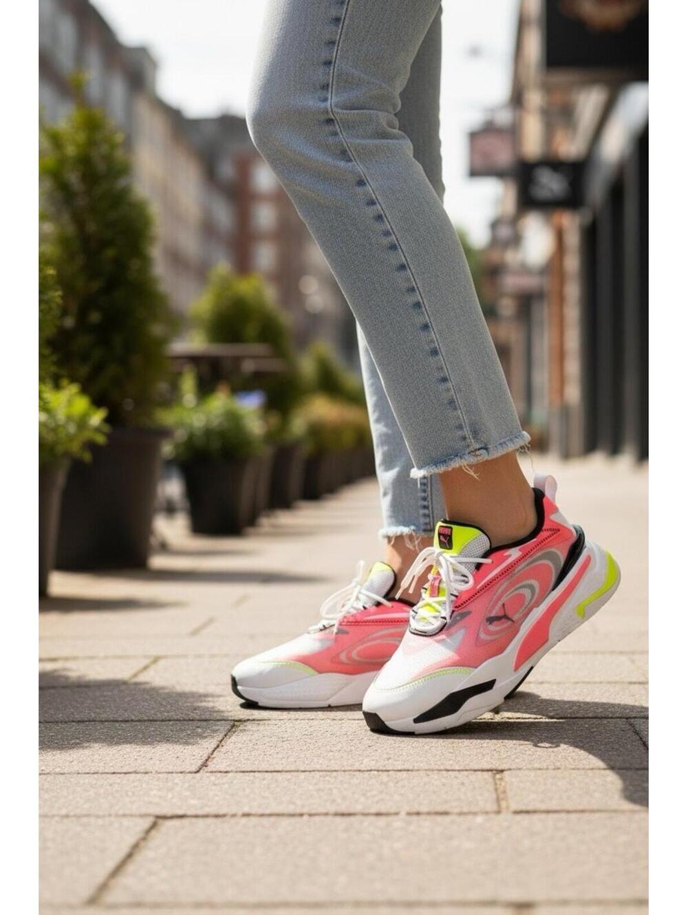 Puma RS Fast Paradise Star Sapphire Shoes White/Pink Size US 9.5 Men/10.5 Women